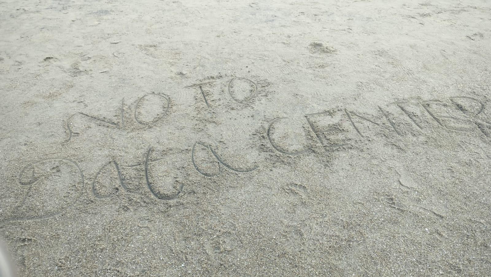 Vizag People say No To Data Center at Vizag Beach